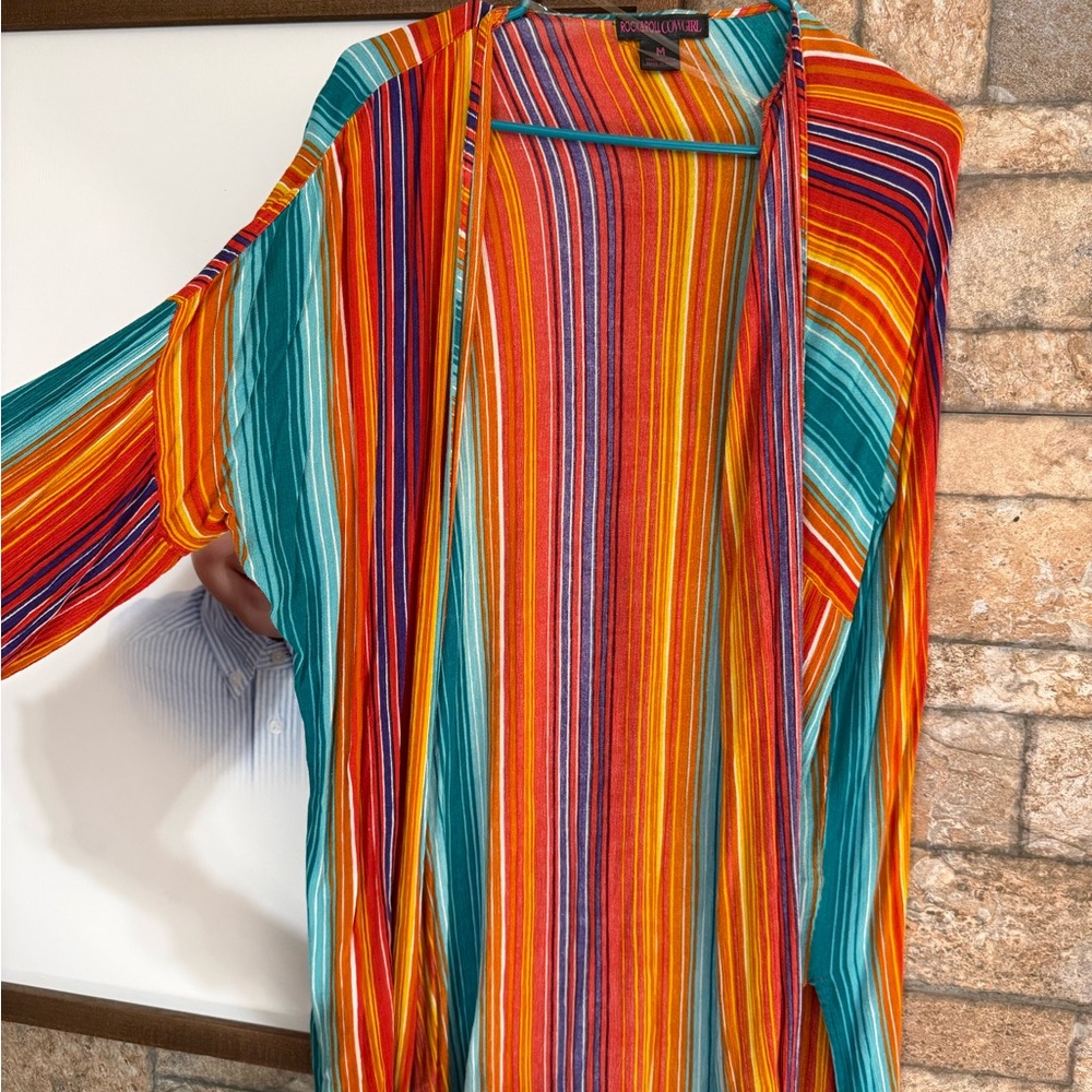 Rock & Roll Cowgirl Multicolor Striped Cardigan